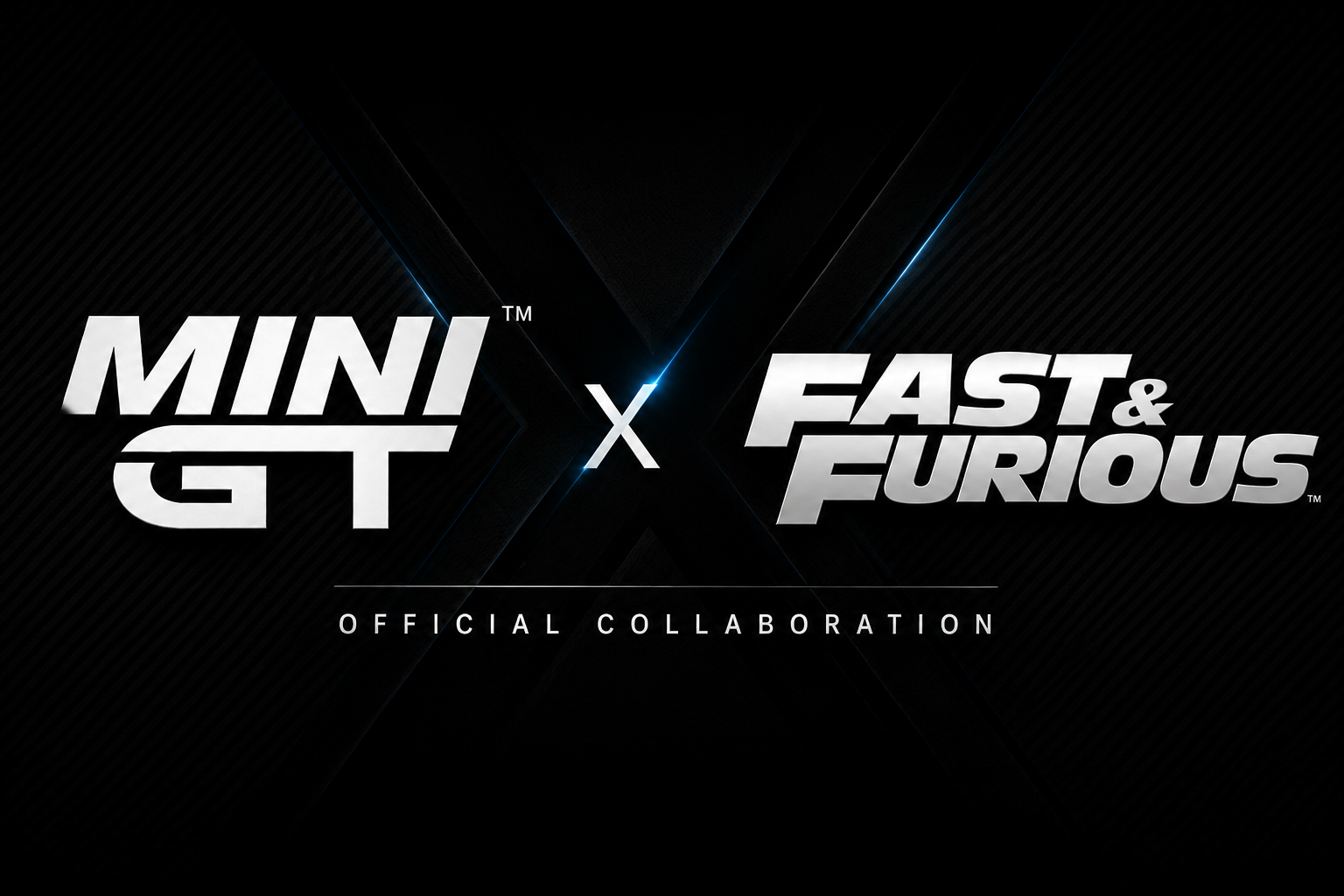 MINI GT x Fast & Furious official collaboration logo for upcoming premium 1:64 diecast collection